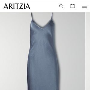 Light Silver aritzia wilfred only slip dress